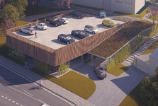 Rosický park dostane novou dominantu. Třípatrový parkovací dům pro šedesát aut