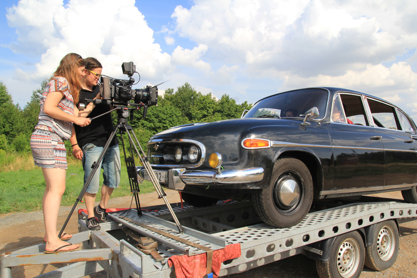 Tereza Volánková a asistentka režie Lucie Doležalová